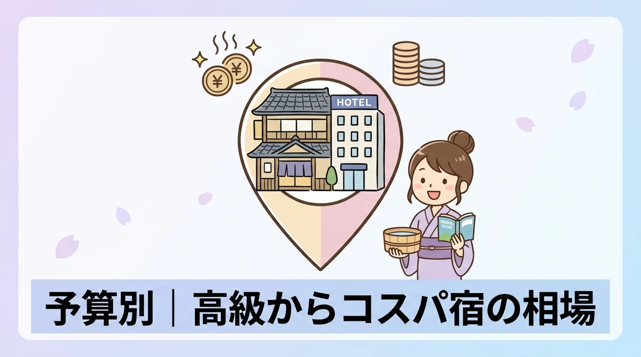 予算帯別で選ぶ|高級旅館からコスパ宿までの料金相場