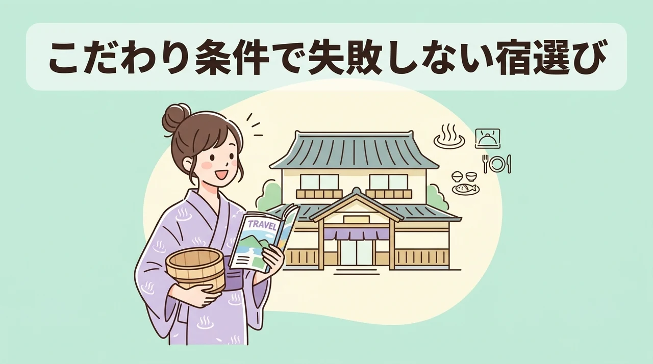 こだわり条件で叶える失敗しない宿選びの判断基準