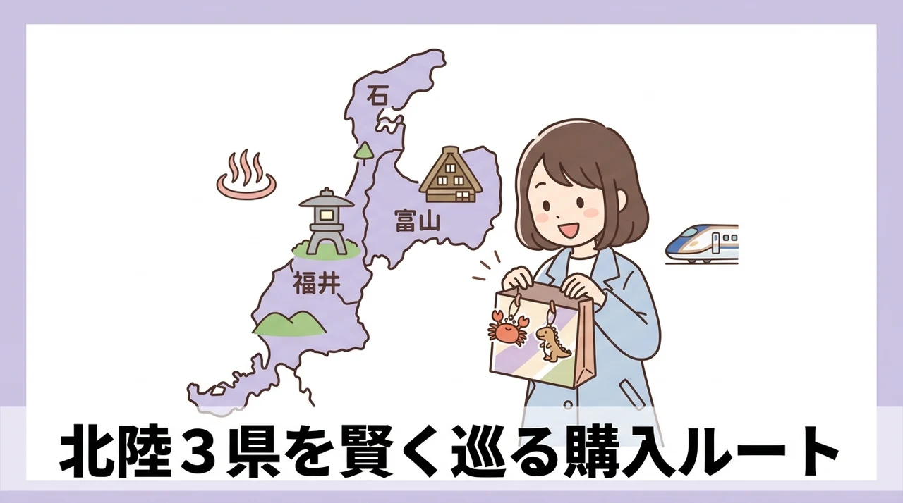 北陸3県を巡る効率的な購入ルート