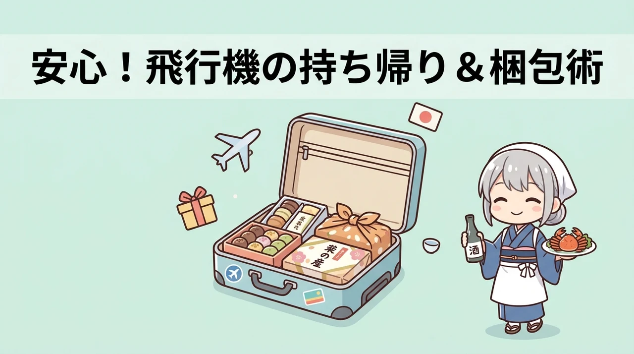 飛行機利用時に知っておきたい持ち帰りと梱包のコツ