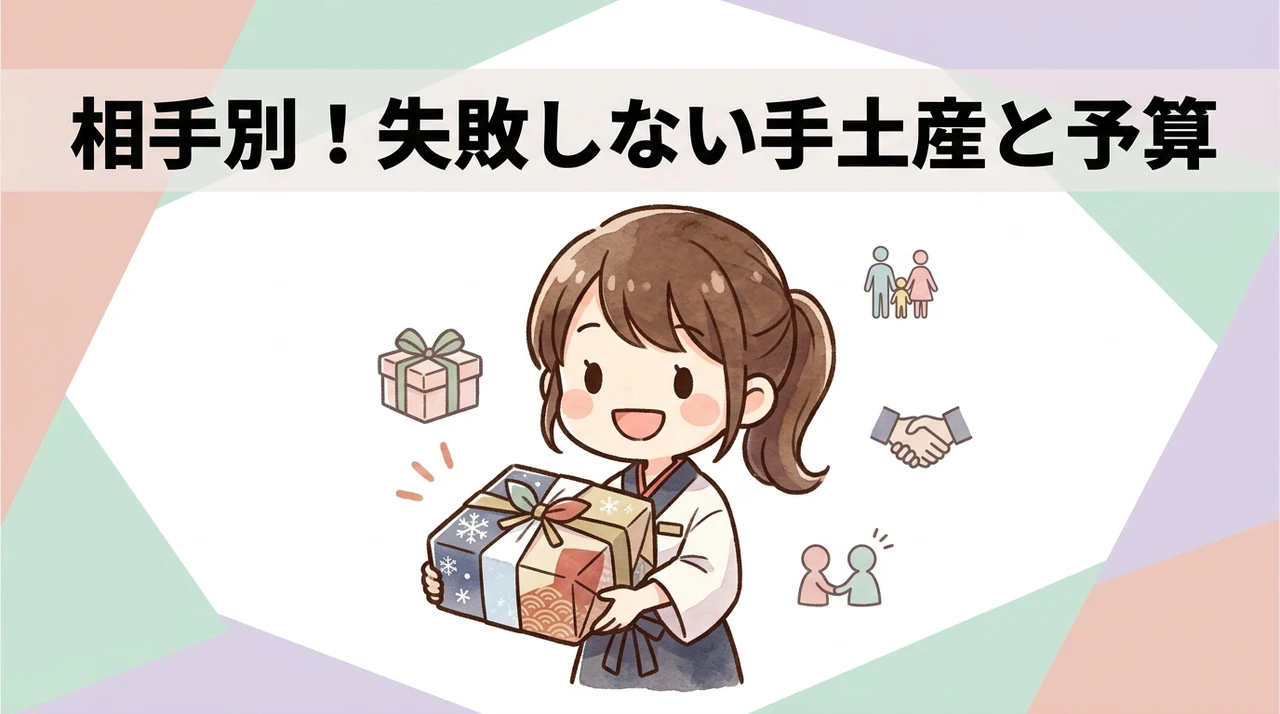 相手別に見る手土産の選び方と予算感