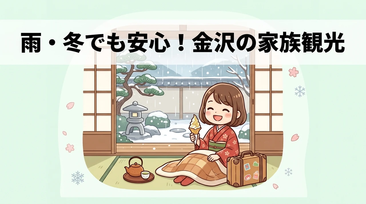 雨の日や冬でも安心な金沢の家族観光スポット