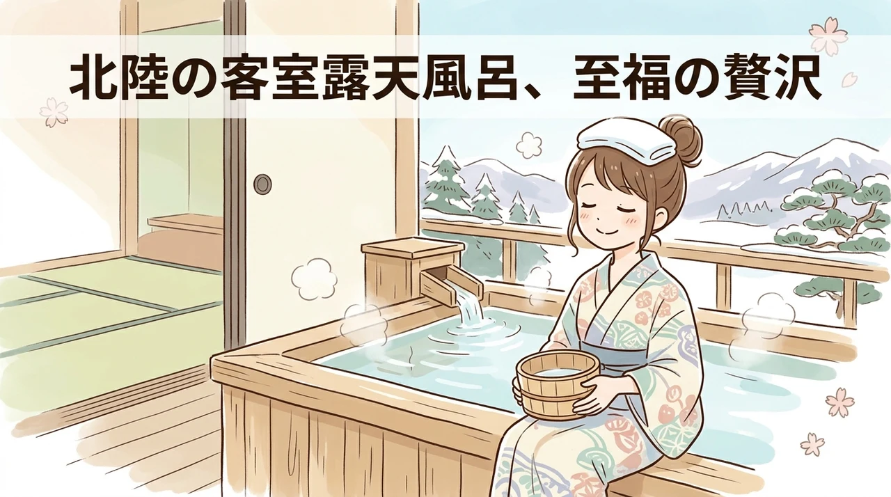 北陸の温泉で露天風呂付き客室を選ぶ魅力とは