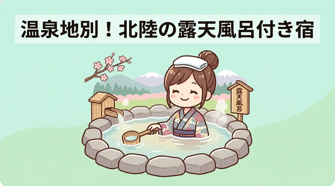 北陸の温泉地別に見る露天風呂付き客室の特徴