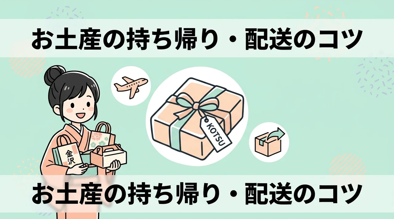 お土産の持ち帰りと配送の注意点