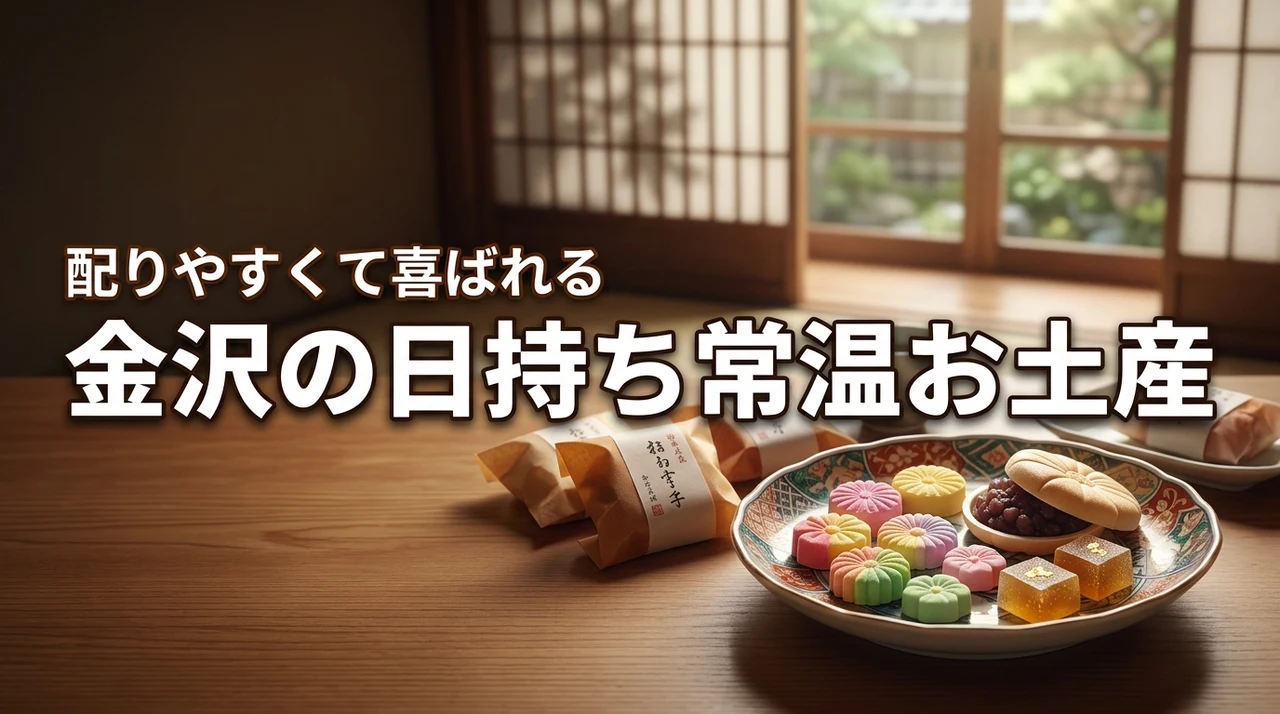 金沢お土産で日持ち常温のものは？配りやすくて喜ばれる厳選スイーツ