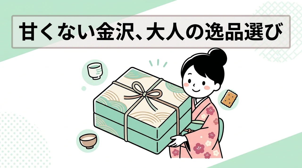 甘いものが苦手な相手に選ぶ金沢の逸品