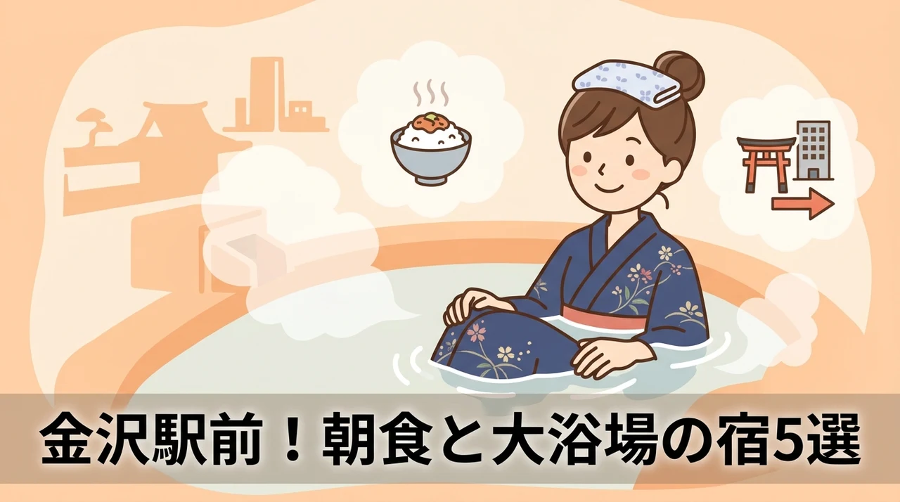 朝食と大浴場が充実した金沢駅前ホテル5選
