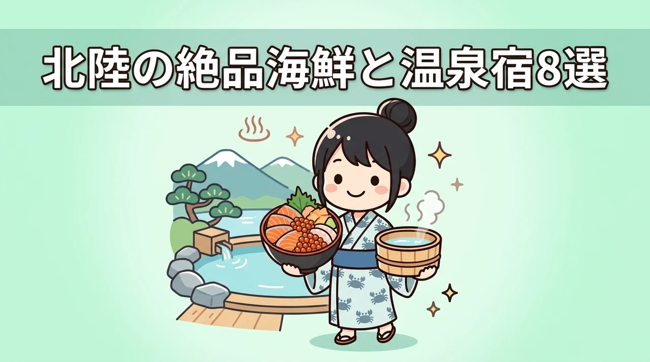 北陸の海鮮と温泉を堪能できるおすすめ宿8選