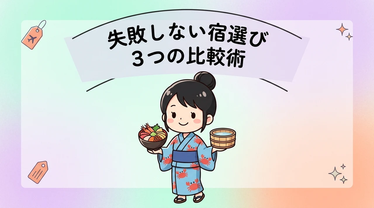 宿選びで失敗しないための3つの比較ポイント