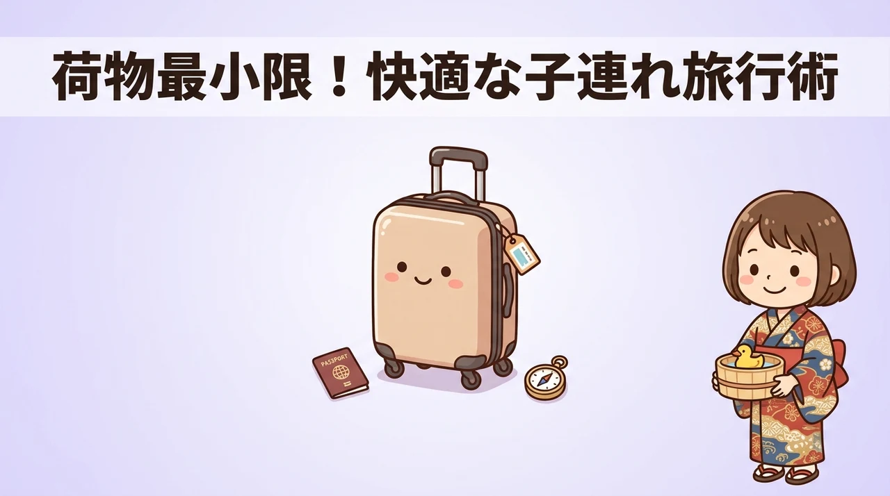 荷物を減らして快適に!子連れ旅行の持ち物と準備