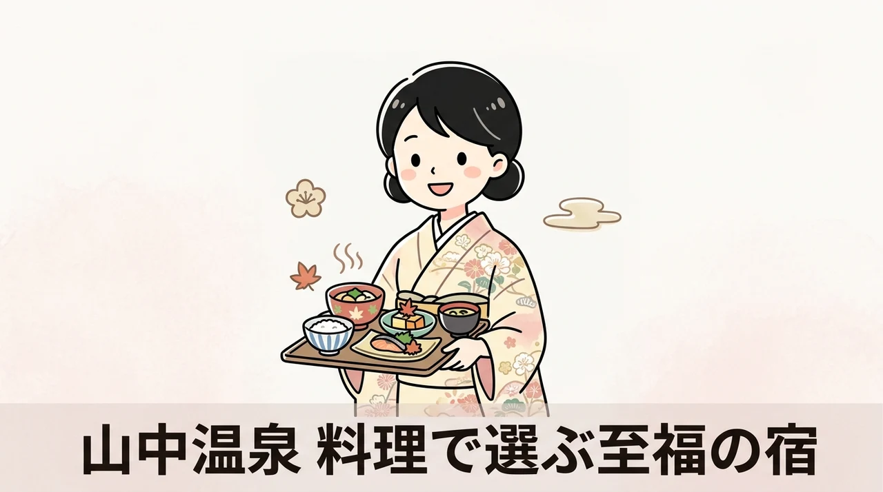 山中温泉で料理の美味しい宿を厳選！選び方のポイント