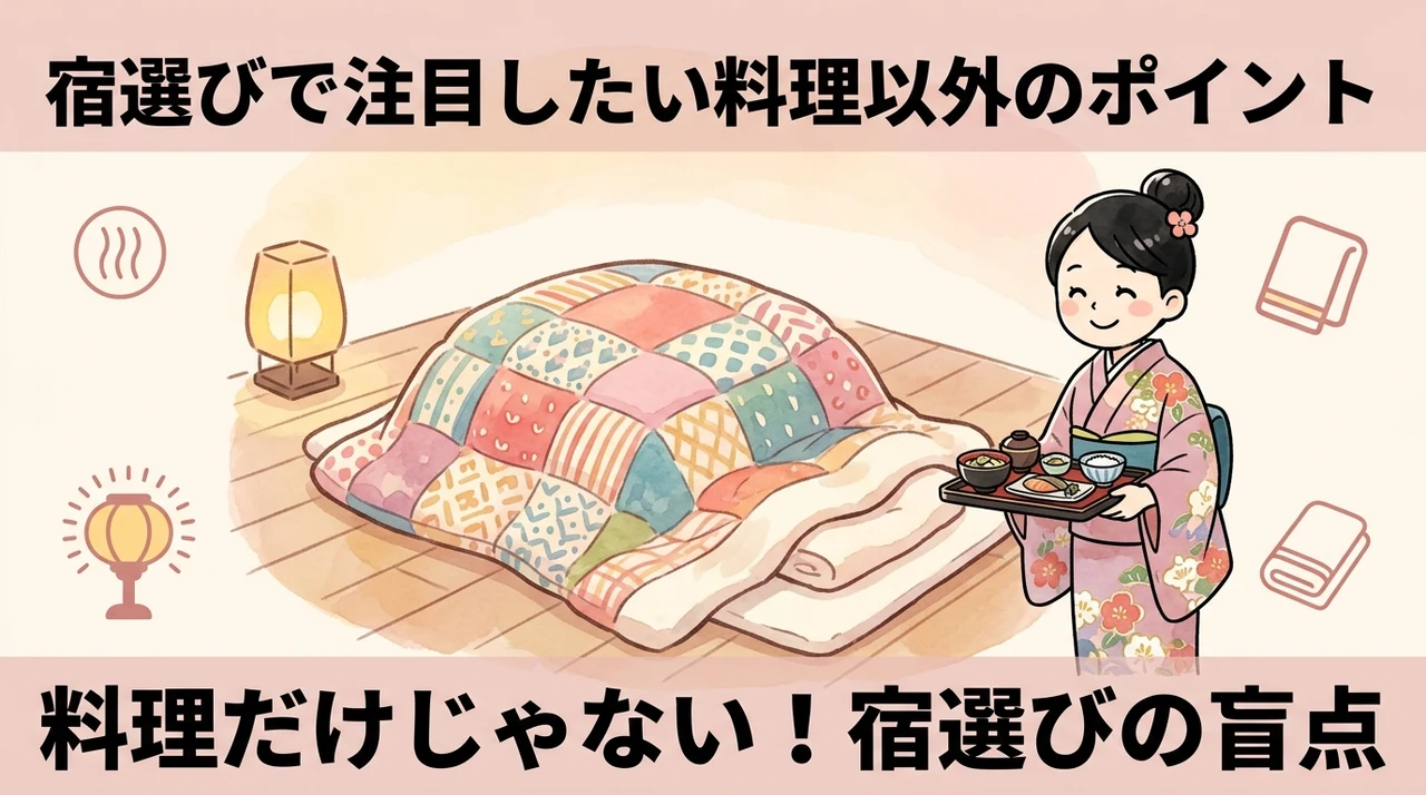 宿選びで注目したい料理以外のポイント