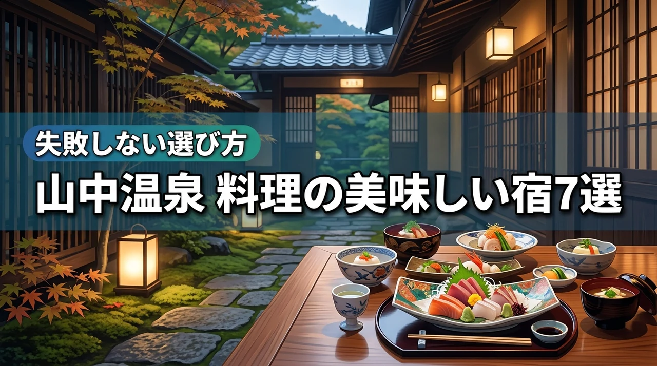 山中温泉で料理の美味しい宿7選｜失敗しない選び方と美食の楽しみ方