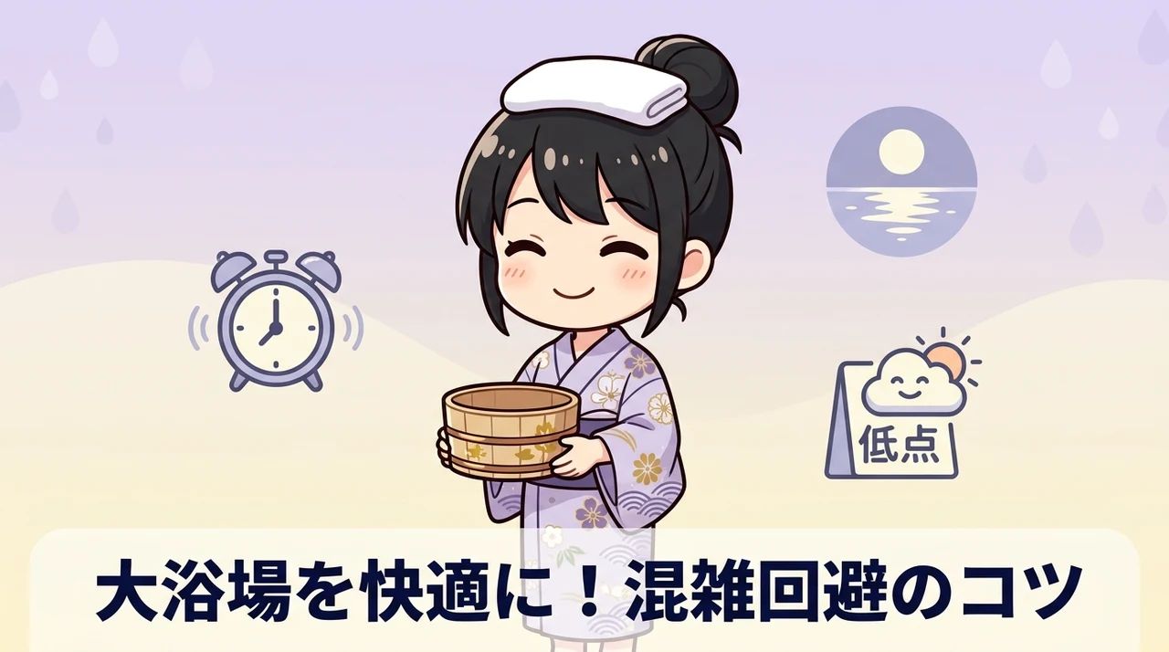 大浴場利用時の混雑回避と快適に過ごすコツ