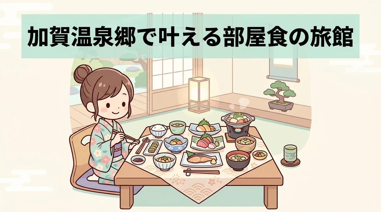 加賀温泉郷で叶える部屋食の旅館｜非日常の贅沢とは