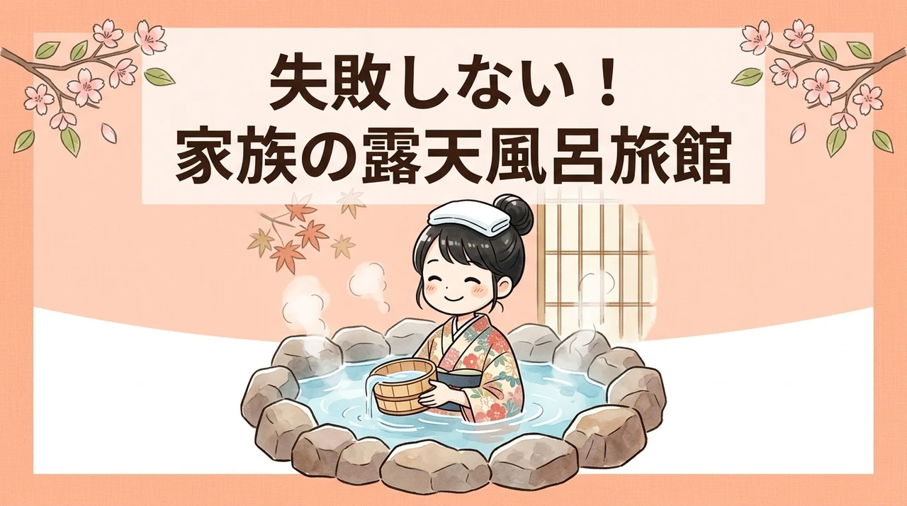 家族旅行で失敗しない露天風呂付き旅館の条件