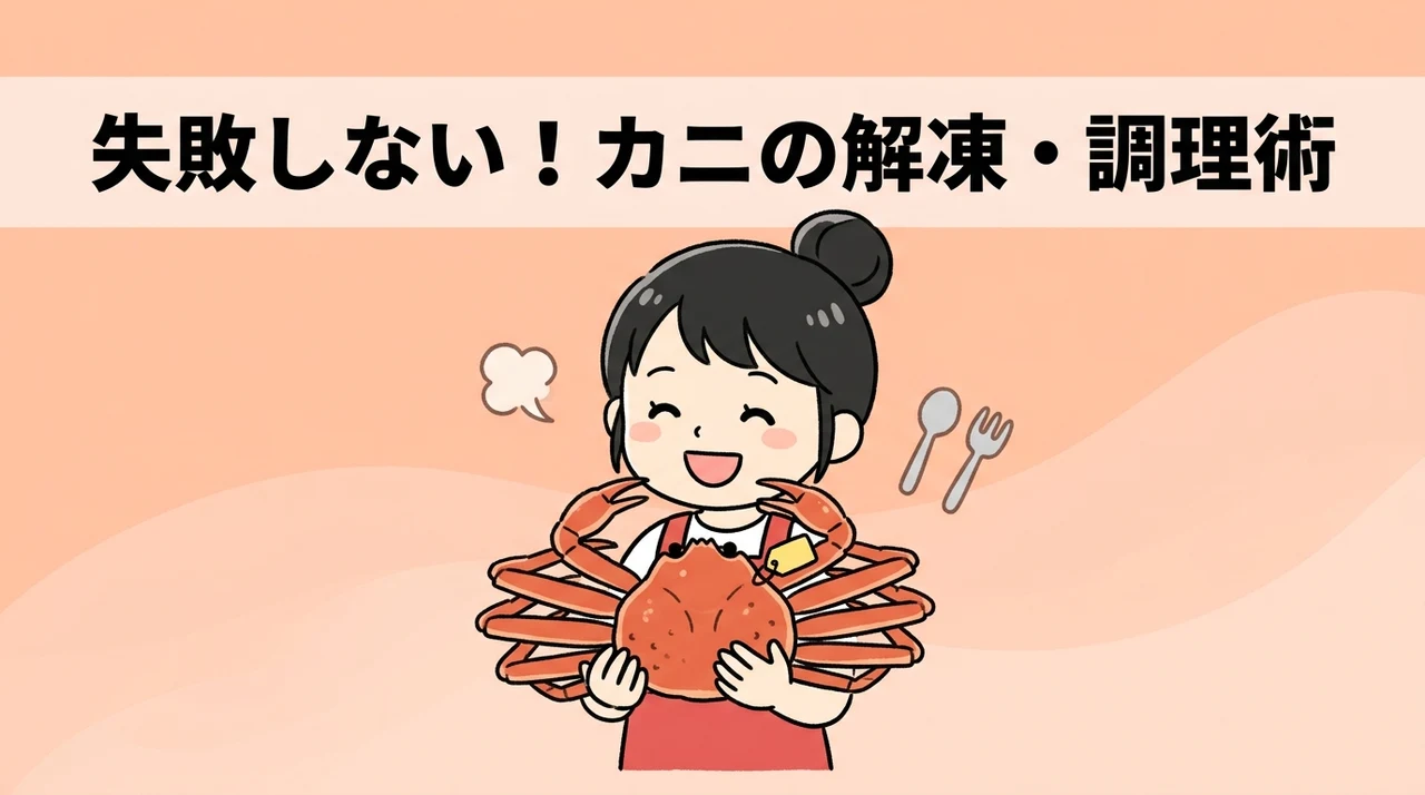 届いたカニを美味しく食べる解凍と調理のコツ