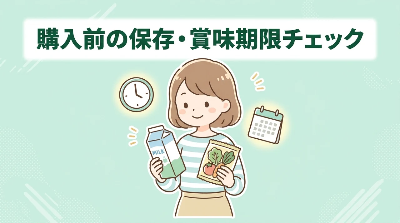 購入前に確認したい保存と賞味期限