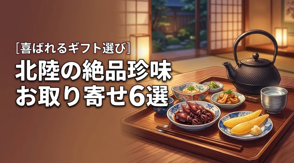 北陸の酒の肴はお取り寄せが正解！絶品珍味6選とギフトの選び方