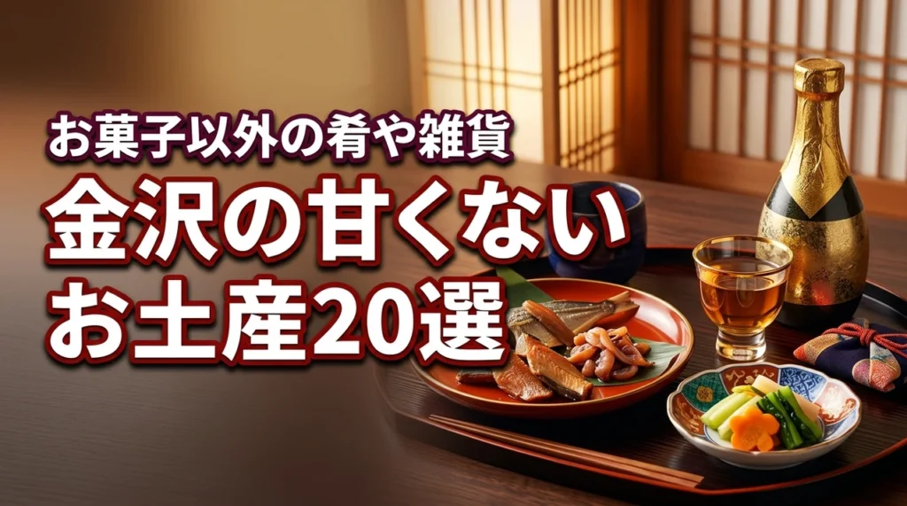 金沢で甘くないお菓子以外のお土産20選！酒のつまみや雑貨も紹介