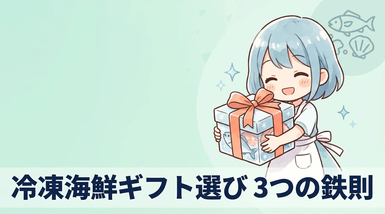 冷凍海鮮ギフトを選ぶ際に確認すべき3つのポイント