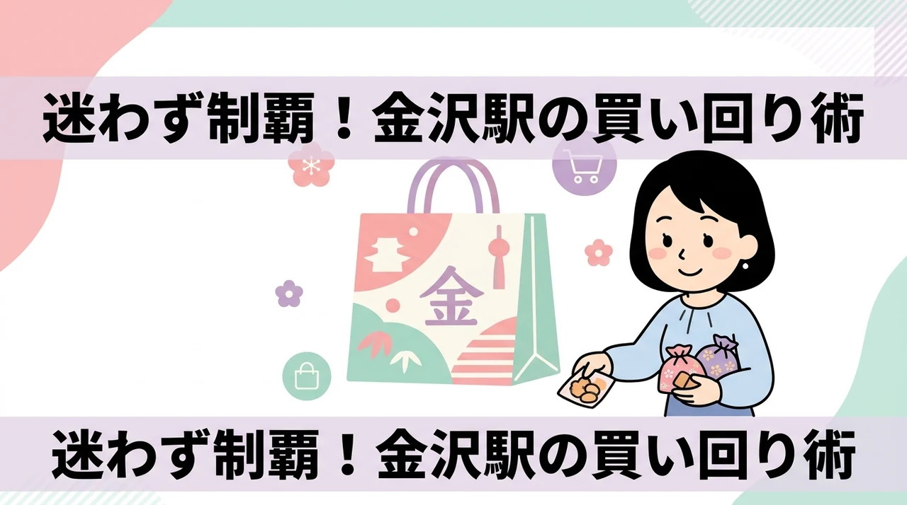 金沢駅構内で迷わないための効率的な買い回り方