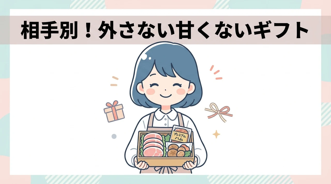 贈る相手別に見る、失敗しない甘くないギフトの選び方