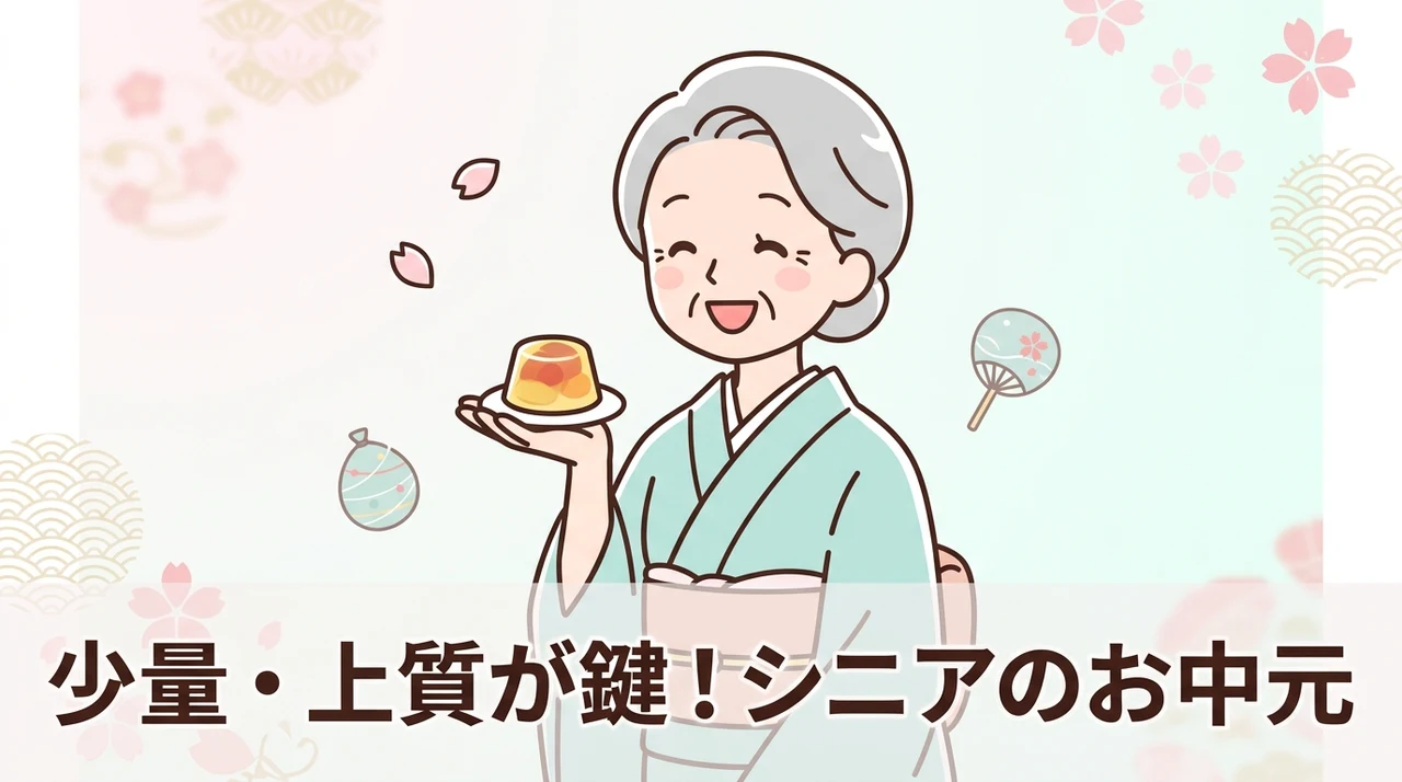 高齢者向けお中元の食べ物は少量・上質が鍵
