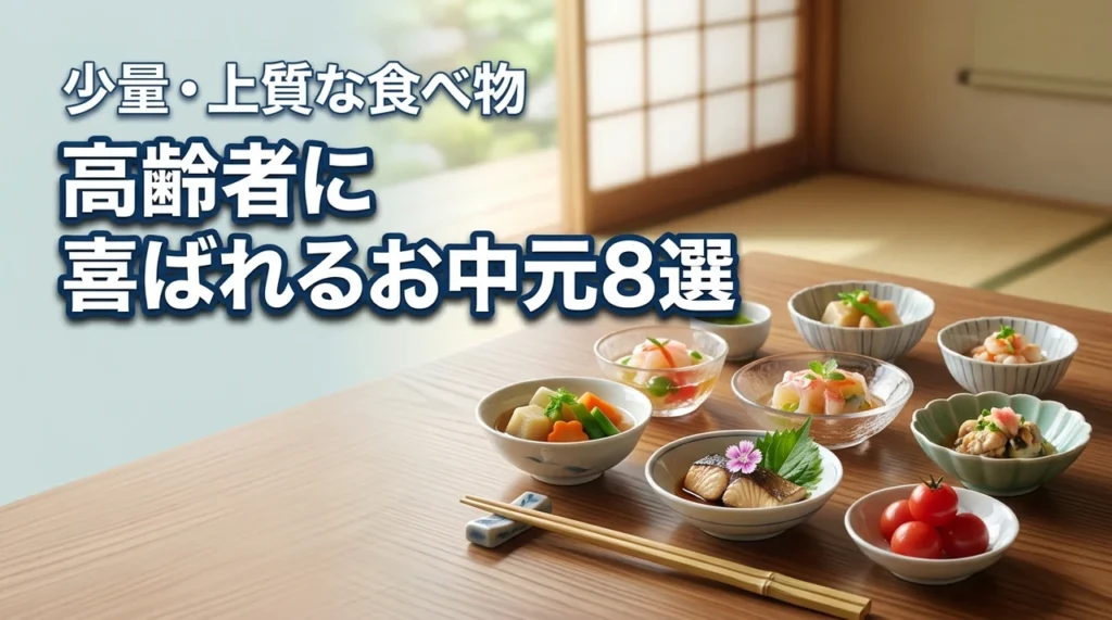 高齢者に喜ばれるお中元の食べ物8選｜少量・上質で健康に配慮したギフト
