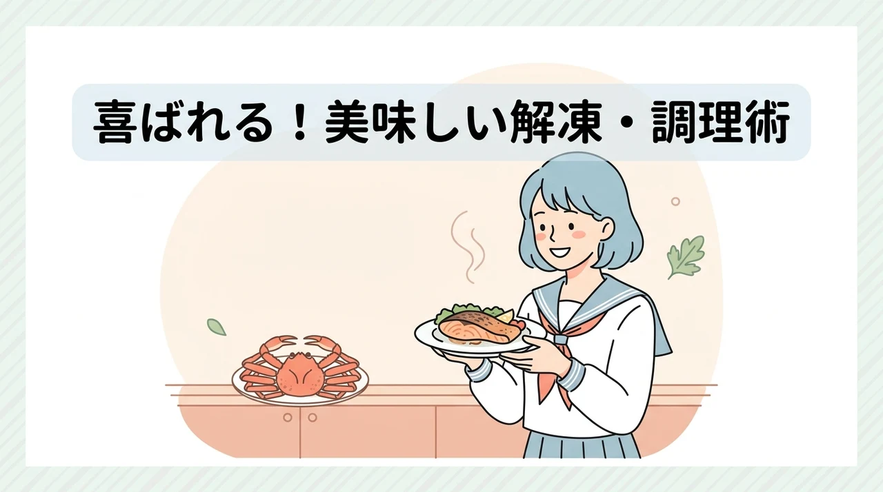 受け取り手が嬉しい美味しい解凍と調理のコツ