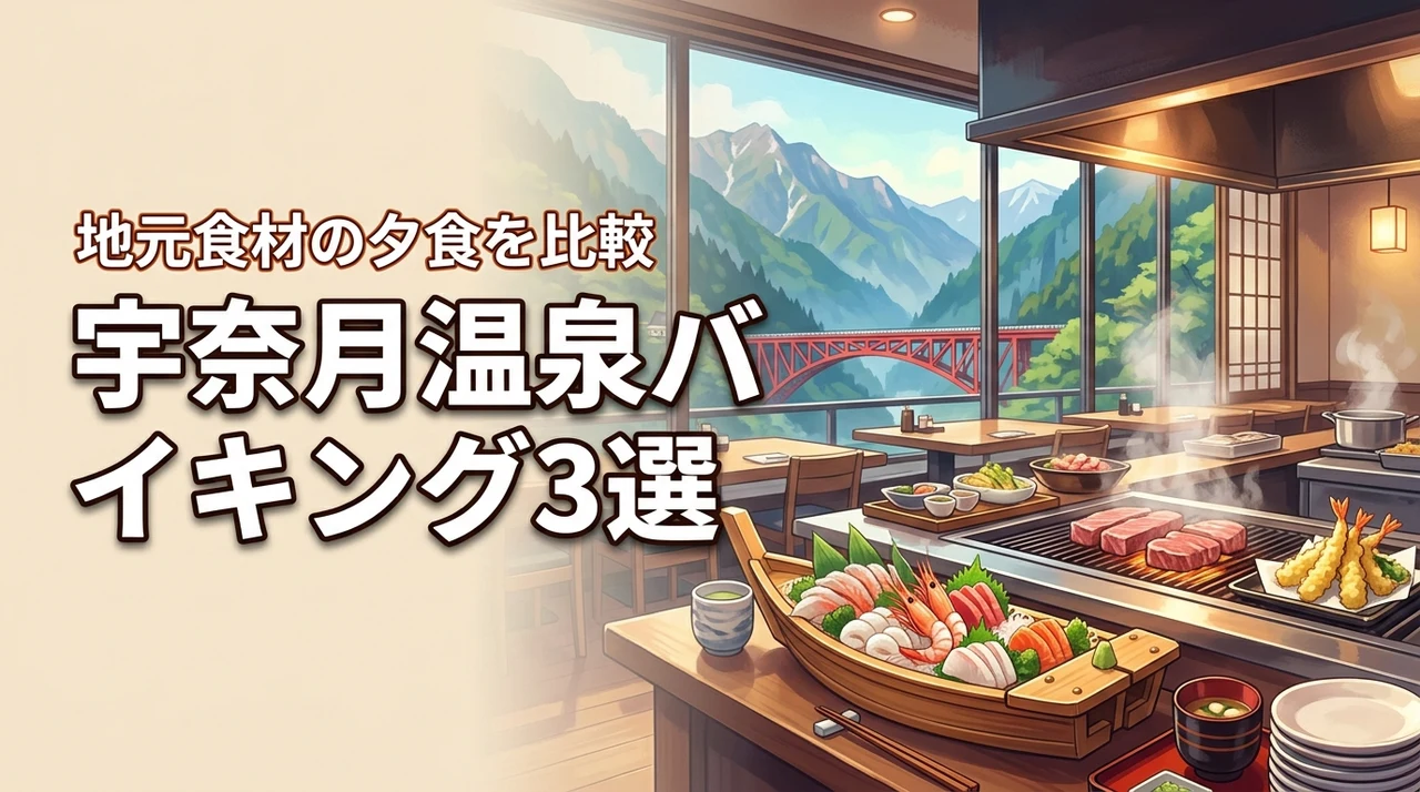 宇奈月温泉のバイキングが人気な宿3選！地元食材を堪能できる夕食を比較