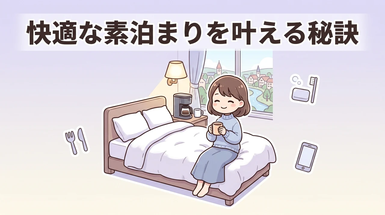 素泊まりを快適にする客室設備と周辺情報