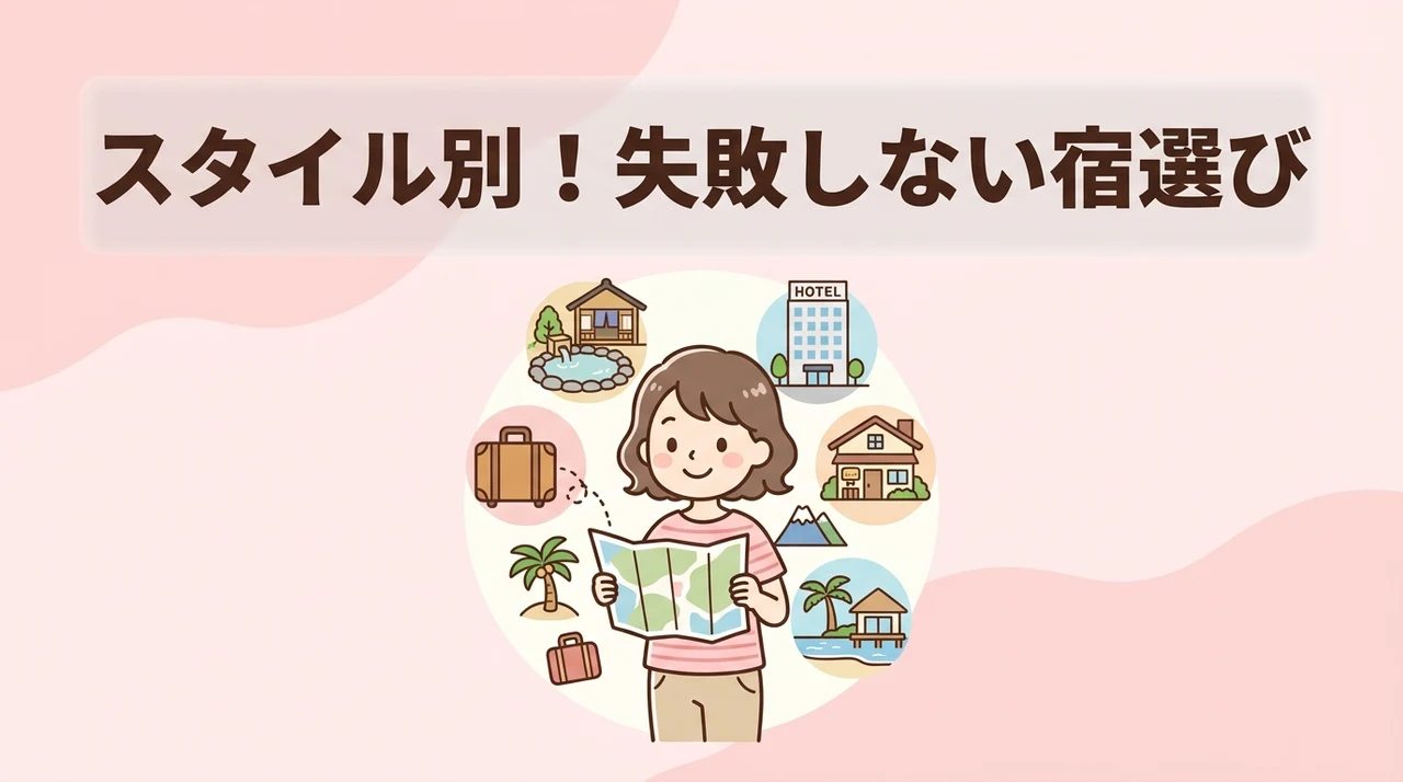 旅行スタイル別おすすめの宿選び