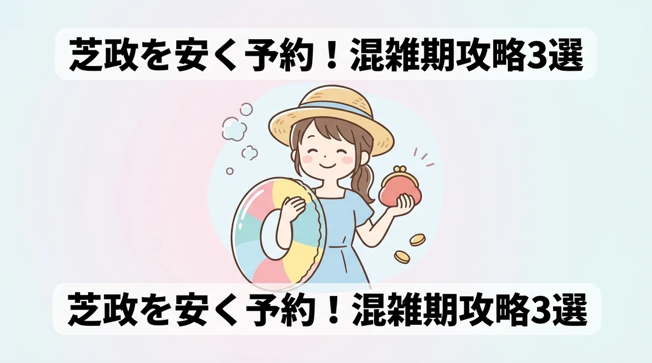 芝政ワールドの混雑期に安く予約する3つのコツ