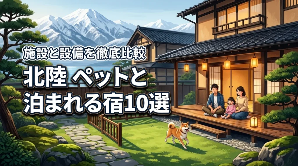 北陸のペットと泊まれる宿おすすめ10選！愛犬歓迎の施設と設備を徹底比較