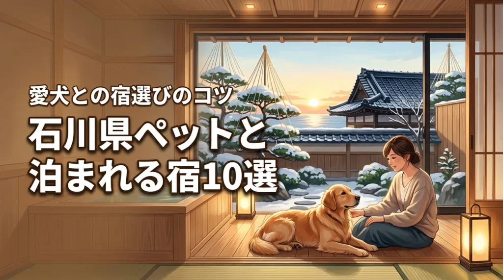 石川県でペットと泊まれる宿おすすめ10選！愛犬と快適に過ごす宿選びのコツ