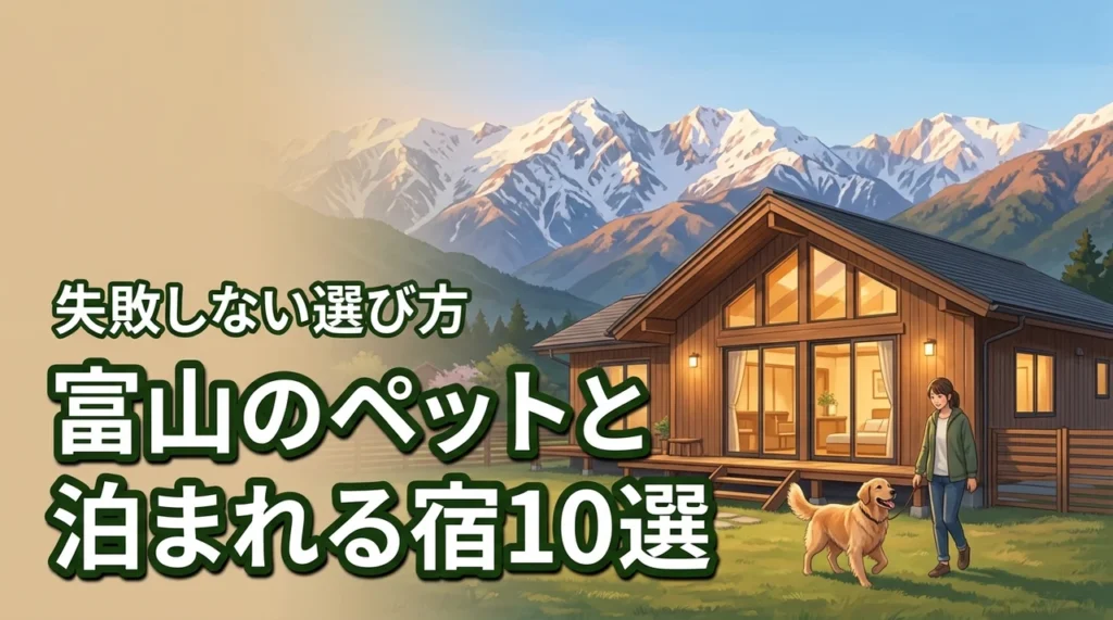 富山でペットと泊まれる宿おすすめ10選！愛犬と過ごす旅の選び方