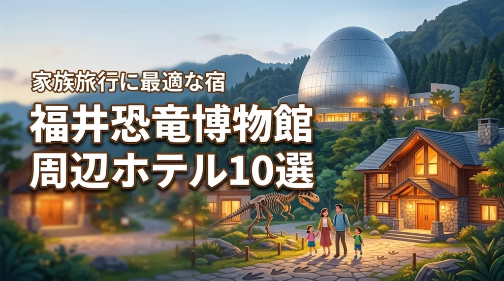 福井県立恐竜博物館周辺ホテル10選！家族旅行に最適な宿をエリア別に紹介