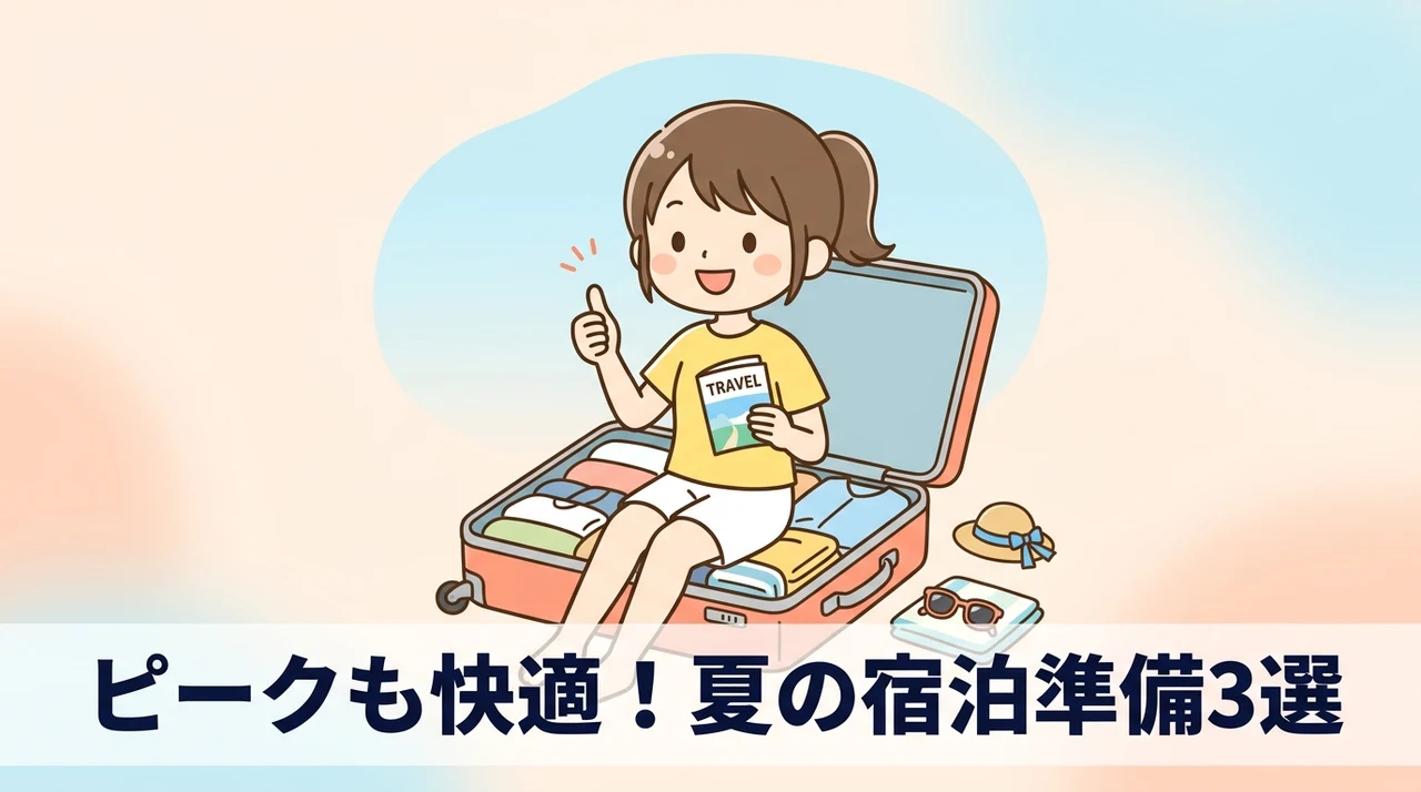 夏休みピーク時の宿泊を快適にする3つの事前準備