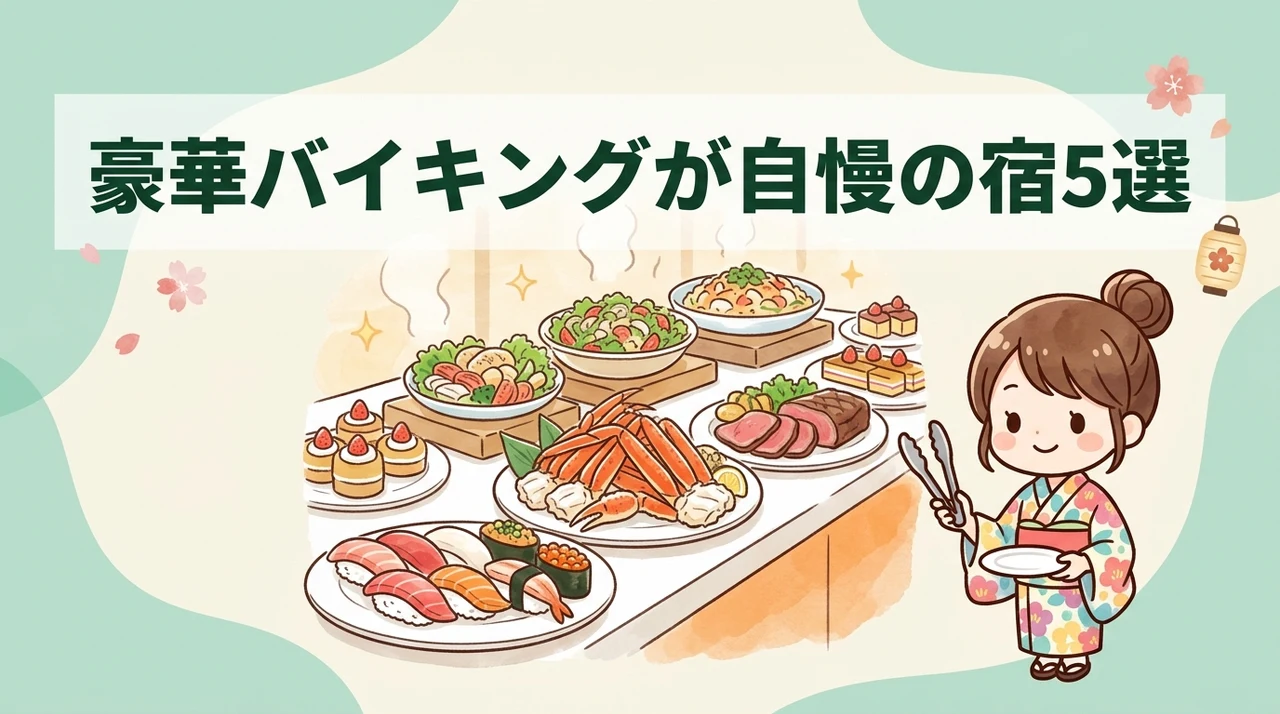 バイキングが楽しめるおすすめ宿5選