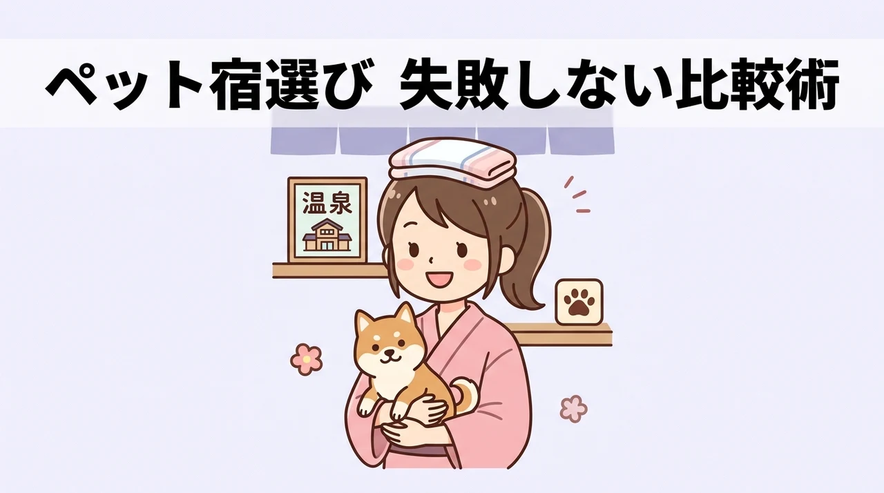 ペット同伴の宿を選ぶ際の比較ポイント