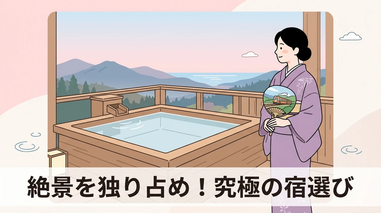 絶景を独り占めする客室と露天風呂の選び方