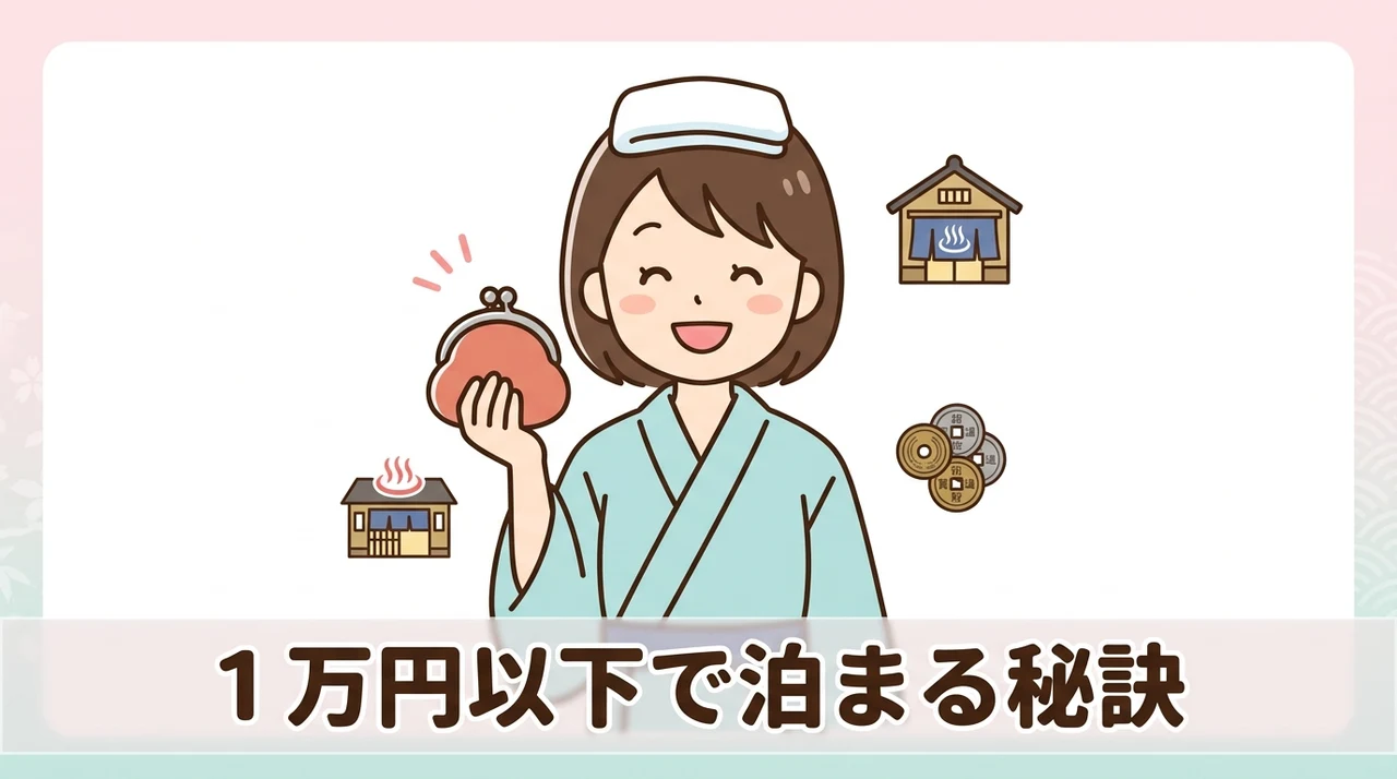 1泊2食付き1万円以下の格安プランを実現するコツ