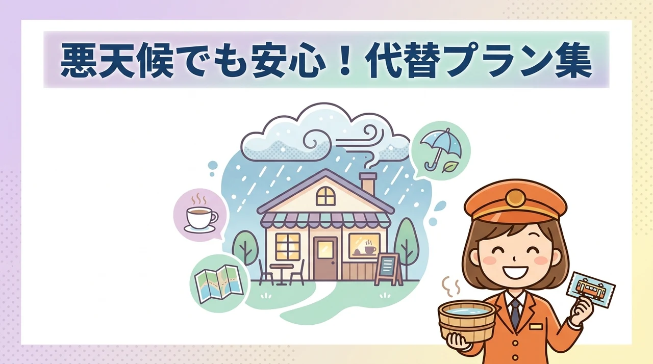 悪天候や運行区間短縮時の代替プラン