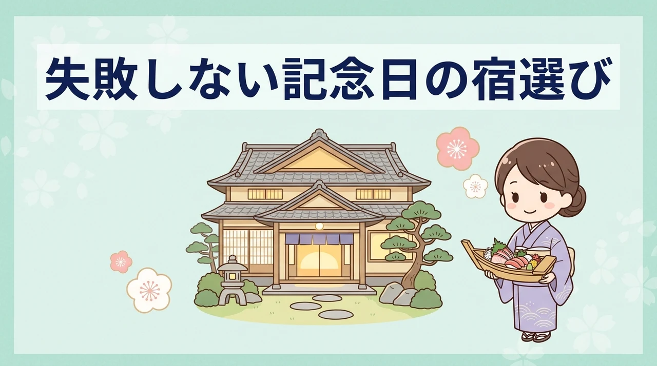 記念日や特別な日に最適な宿の選び方
