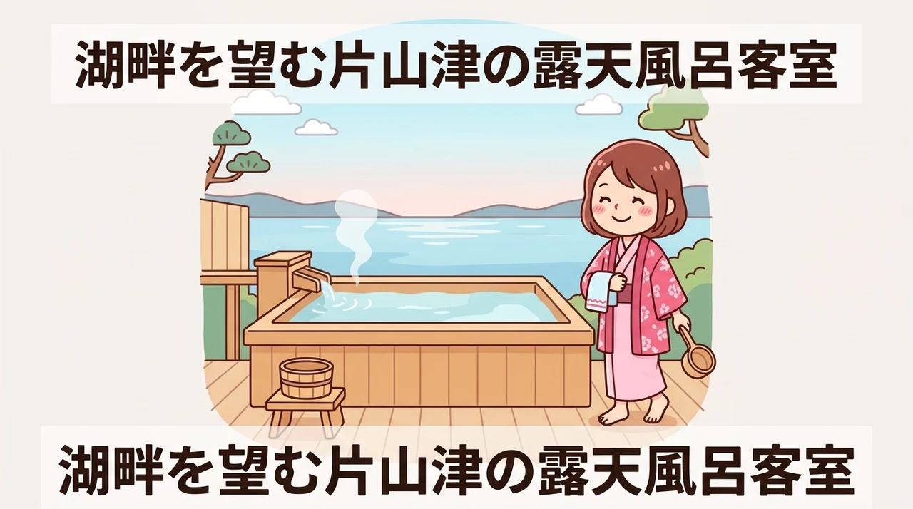 片山津温泉の露天風呂付き客室とは？湖畔の魅力を知る