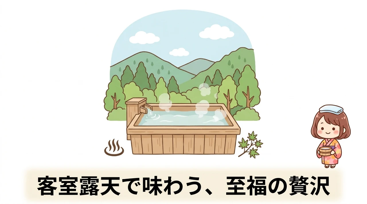 露天風呂付き客室で過ごす贅沢な楽しみ方