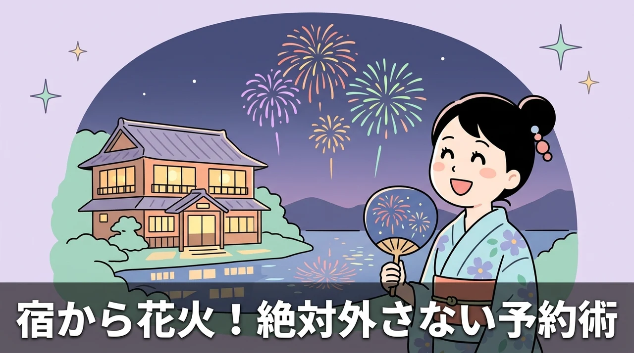 宿から花火を確実に見るための予約のコツ