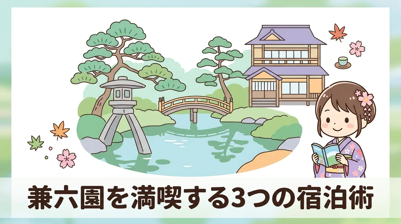 兼六園観光を最大限楽しむための3つの宿泊メリット